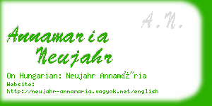 annamaria neujahr business card